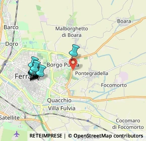 Mappa Via Lanfranco Caretti, 44123 Ferrara FE, Italia (2.13643)