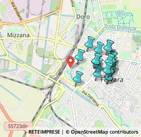 Mappa Via Chiesa, 44122 Ferrara FE, Italia (0.889)
