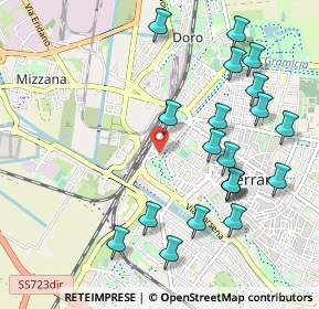 Mappa Via Chiesa, 44122 Ferrara FE, Italia (1.142)