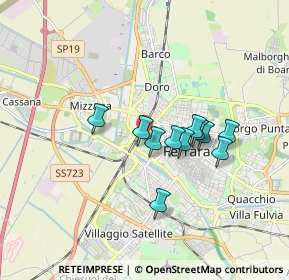 Mappa Via Chiesa, 44122 Ferrara FE, Italia (1.33)