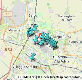 Mappa Contrada della Rosa, 44121 Ferrara FE, Italia (1.06882)