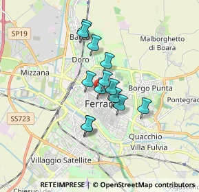 Mappa Contrada della Rosa, 44121 Ferrara FE, Italia (1.18077)