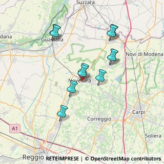 Mappa Via Pier Paolo Pasolini, 42017 Novellara RE, Italia (6.76273)