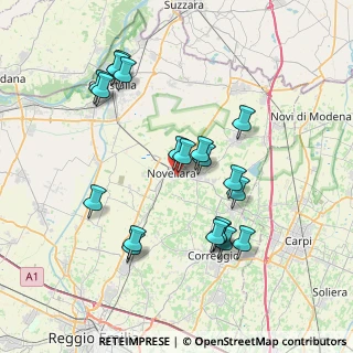 Mappa Via Pier Paolo Pasolini, 42017 Novellara RE, Italia (7.508)