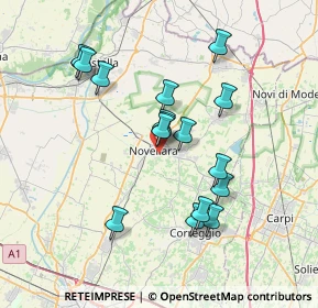 Mappa Via Pier Paolo Pasolini, 42017 Novellara RE, Italia (6.63)