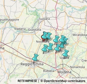 Mappa Via Pier Paolo Pasolini, 42017 Novellara RE, Italia (9.89)