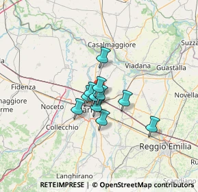 Mappa Via Fratelli Lumière, 43122 Parma PR, Italia (7.81364)