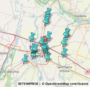 Mappa Via Fratelli Lumière, 43122 Parma PR, Italia (5.8905)