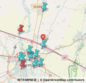 Mappa Via Fratelli Lumière, 43122 Parma PR, Italia (4.61364)