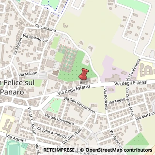 Mappa Via degli Estensi, 279, 41038 San Felice sul Panaro, Modena (Emilia Romagna)