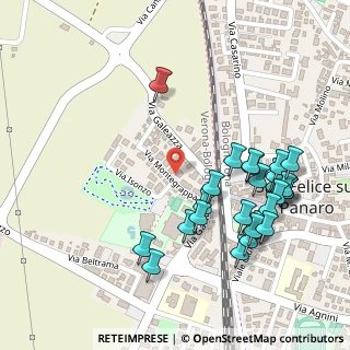 Mappa Via Montegrappa, 41038 San Felice Sul Panaro MO, Italia (0.26667)