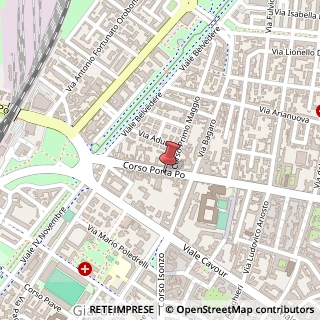 Mappa Corso Porta Po, 111, 44121 Ferrara FE, Italia, 44121 Ro, Ferrara (Emilia Romagna)