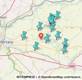 Mappa Via Argine Volano, 44034 Copparo FE, Italia (6.50538)