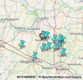 Mappa Piazzetta del Borgonuovo, 42017 Novellara RE, Italia (10.81077)