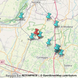 Mappa Piazza Don Gino Fiaccadori, 42012 Campagnola Emilia RE, Italia (7.64667)