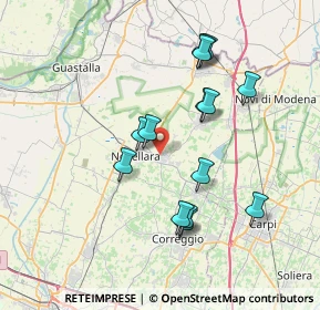 Mappa Via G. Fontanesi, 42012 Campagnola Emilia RE, Italia (6.96071)