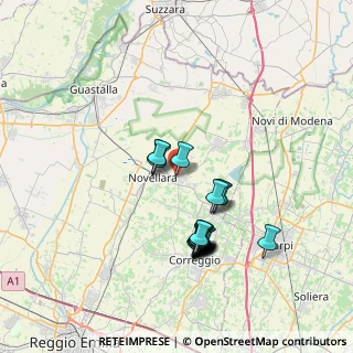 Mappa Via G. Fontanesi, 42012 Campagnola Emilia RE, Italia (6.638)