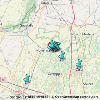 Mappa Via G. Fontanesi, 42012 Campagnola Emilia RE, Italia (3.69727)