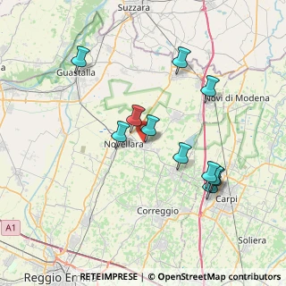 Mappa Via G. Fontanesi, 42012 Campagnola Emilia RE, Italia (7.32455)