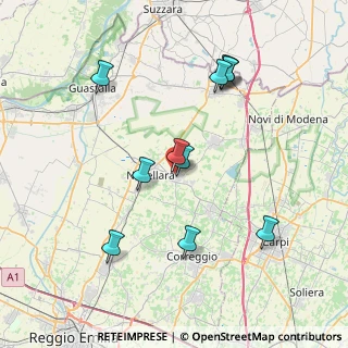 Mappa Via G. Fontanesi, 42012 Campagnola Emilia RE, Italia (7.69727)