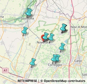 Mappa Viale Montegrappa, 42017 Novellara RE, Italia (6.75231)