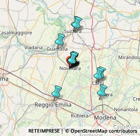 Mappa Viale Montegrappa, 42017 Novellara RE, Italia (7.202)