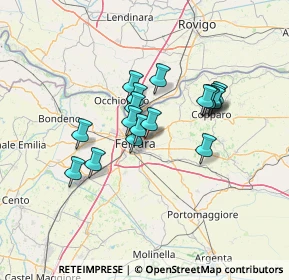 Mappa Via Girolamo Chizzolini, 44123 Ferrara FE, Italia (10.50889)