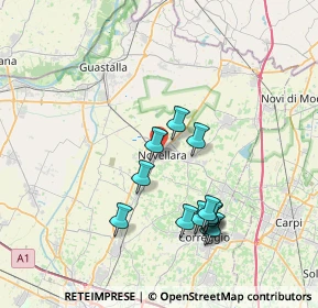 Mappa Via Provinciale Nord, 42017 Novellara RE, Italia (7.25154)