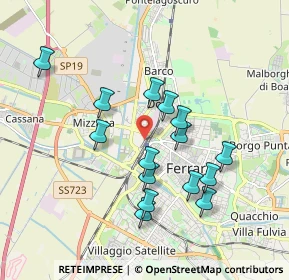 Mappa , 44122 Ferrara FE, Italia (1.70067)