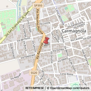 Mappa Via Fossano, 4, 10022 Carmagnola, Torino (Piemonte)