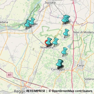 Mappa Via Vittorio Veneto, 42017 Novellara RE, Italia (7.27)
