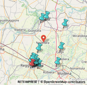 Mappa Via Pietro Mascagni, 42017 Novellara RE, Italia (17.444)