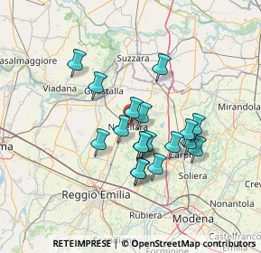 Mappa Via Pietro Mascagni, 42017 Novellara RE, Italia (11.23111)