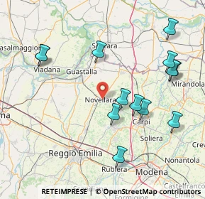Mappa Via Pietro Mascagni, 42017 Novellara RE, Italia (17.53923)