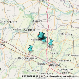 Mappa Via Palmiro Togliatti, 42012 Campagnola Emilia RE, Italia (3.52273)