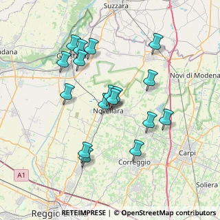 Mappa Piazzale Guglielmo Marconi, 42017 Novellara RE, Italia (6.93059)