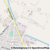 Mapa Poviglio