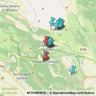Mappa Piazza del Municipio, 67020 Castelvecchio Calvisio AQ, Italia (1.27619)