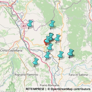 Mappa Via dei Gradini num., 02044 Forano RI, Italia (5.55385)