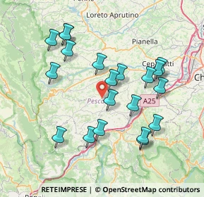 Mappa Contrada Cesura, 65020 Cugnoli PE, Italia (7.8215)