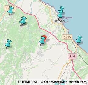 Mappa Strada Villa Torre, 66026 Ortona CH, Italia (6.48)