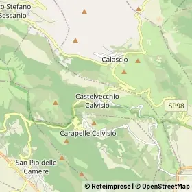 Mappa Castelvecchio Calvisio