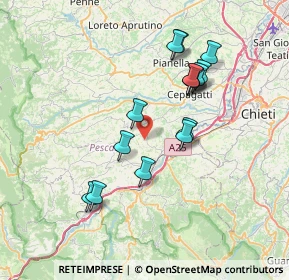 Mappa Via Piano Favale, 65020 Alanno PE, Italia (7.05467)