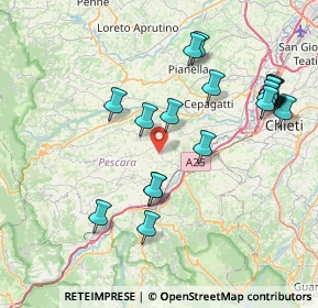 Mappa Via Piano Favale, 65020 Alanno PE, Italia (8.8875)