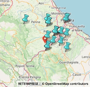 Mappa Via Piano Favale, 65020 Alanno PE, Italia (11.65353)