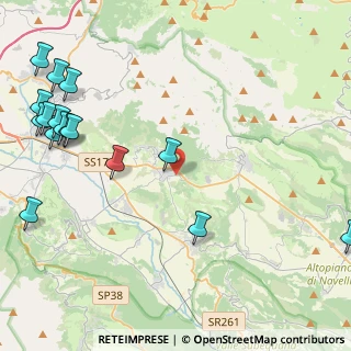 Mappa Via della Chiesa, 67026 Poggio Picenze AQ, Italia (6.39063)