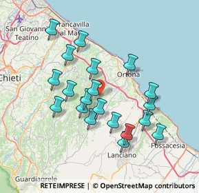 Mappa Via Casino Vezzani, 66026 Crecchio CH, Italia (7.0935)