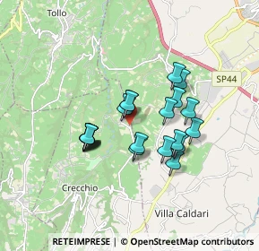 Mappa Via Casino Vezzani, 66026 Crecchio CH, Italia (1.43333)