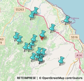 Mappa Via Casino Vezzani, 66026 Crecchio CH, Italia (3.90222)