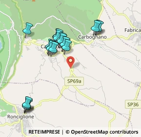 Mappa Via Angelo Toparini, 01032 Caprarola VT, Italia (2.067)
